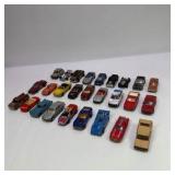 Lot of 27 Die-Cast Toy Cars, Trucks, and Race Vehicles