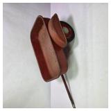 Vintage Pedal Car Wagon Trailer Red Metal Pull Cart
