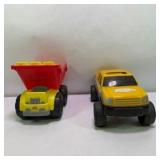 Lot of 2 Tonka and Fisher-Price Little People Toy Trucks
