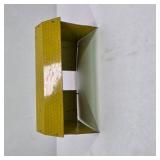 Vintage Tin Litho Red Barn Toy Building with Yellow Roof