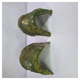 Pair of Vintage Model Train Papier Mache Tunnel Scenic Landscape Accessories