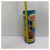 Vintage Tinkertoy Building Set with Tube Container