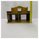Vintage Tin Litho Pony Express Trading Post Western Building Playset