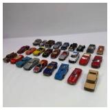 Lot of 27 Die-Cast Toy Cars, Trucks, and Race Vehicles