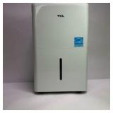 TCL White Portable Dehumidifier with Drain Bucket and Power Cord