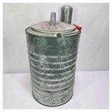 Vintage Igloo Galvanized Metal Drinking Water Cooler With Milapaco Portion Cups