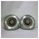 Pair of Vintage Cadillac Wheel Covers Hubcaps Turbine Style
