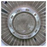 Lot of 4 Vintage 14 Inch Turbine Style Metal Hubcaps Wheel Covers