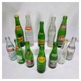 Lot of Vintage Soda Bottles 7UP Squirt Nesbitt’s Like Vernor’s Coca-Cola