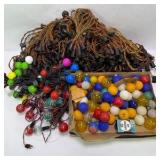 Lot of Vintage Christmas String Lights and Replacement Bulbs