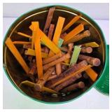 Lincoln Logs Bicentennial Edition Toy Building Set with Green Tin