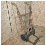 Vintage Wooden Two-Wheel Hand Truck Dolly