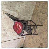Vintage Cosco Red and Black Step Stool Chair