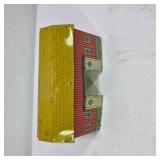 Vintage Tin Litho Red Barn Toy Building with Yellow Roof