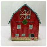 Vintage Rolling Acres Farm Tin Litho Barn Toy Building