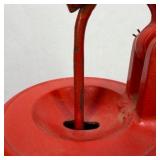 Vintage Red Cast Iron Hand Water Pump No. 364