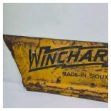 Vintage Wincharger Metal Tail Fin Sign Made in Sioux City Iowa