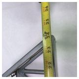 Vintage Gray Metal Model Train Truss Bridge Section