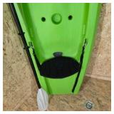 Green Sit-On-Top Kayak with Paddle