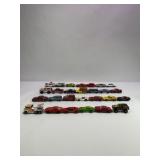 Lot of 27 Die-Cast Toy Cars, Trucks, Vans, and Emergency Vehicles