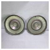 Pair of Vintage Cadillac Wheel Covers Hubcaps Turbine Style