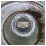 Lot of 4 Vintage Mixed Automotive Hubcaps Cadillac Buick Thunderbird Wheel Covers