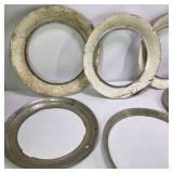 Lot of Vintage Automotive Wheel Trim Rings Beauty Rings and Painted Headlight Bezels