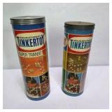 Lot of 2 Vintage Tinkertoy Building Sets with Tubes