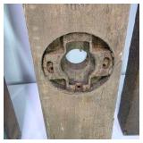 Lot of 6 Vintage Wood Spirit Levels Carpenter Tool Pieces