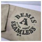 1Lot of Bemis A Seamless Extra Heavy Cloth Seed Sacks 54
