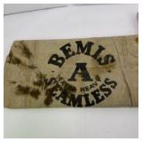 Vintage Bemis A Seamless Extra Heavy Cloth Sack 54