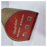 Vintage Friendly Acres Dairy Farm Tin Litho Barn Toy Building