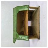 Vintage Happy-Time Tin Litho Barn Toy Building with Green Roof