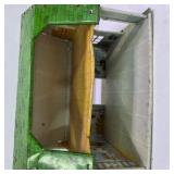 Vintage Lazy-Day Farm Tin Litho Barn Toy Building with Green Roof