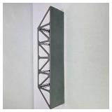 Vintage Gray Metal Model Train Truss Bridge Section