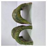 Pair of Vintage Model Train Papier Mache Tunnel Scenic Landscape Accessories