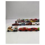 Lot of 27 Die-Cast Toy Cars, Trucks, Vans, and Emergency Vehicles
