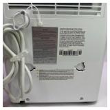 TCL White Portable Dehumidifier with Drain Bucket and Power Cord