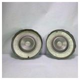 Pair of Vintage Cadillac Wheel Covers Hubcaps Turbine Style