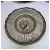 Lot of 4 Vintage 14 Inch Turbine Style Metal Hubcaps Wheel Covers