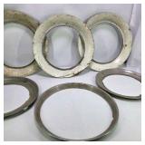 Lot of Vintage Automotive Wheel Trim Rings Beauty Rings and Painted Headlight Bezels