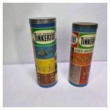 Lot of 2 Vintage Tinkertoy Building Sets with Tubes