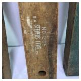 Lot of 6 Vintage Wood Spirit Levels Carpenter Tool Pieces