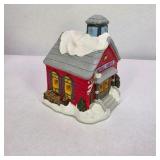 Lighted Ceramic Christmas Bakery House Village Display with Cord and Box