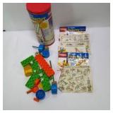 Playskool Original Tinkertoy Super Set with Tube and Instructions
