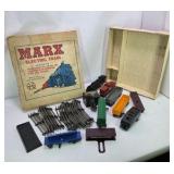 Vintage Marx Electric Train Set with Box, Transformer, Track, and Cars