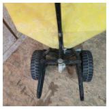 Ortho Yellow Push Lawn and Garden Broadcast Spreader
