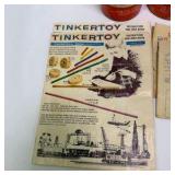 Lot of Vintage Tinkertoy Building Sets with Tubes and Instructions