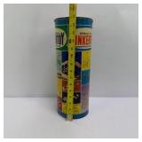Vintage Tinkertoy Junior Engineer Building Set with Tube and Instructions