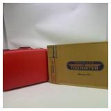 New Old Stock American Tourister Tiara Red Hard Shell Luggage Set With Original Boxes